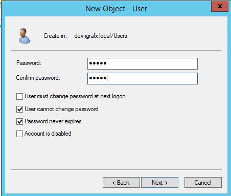Setting the webapp user's password to never expire.