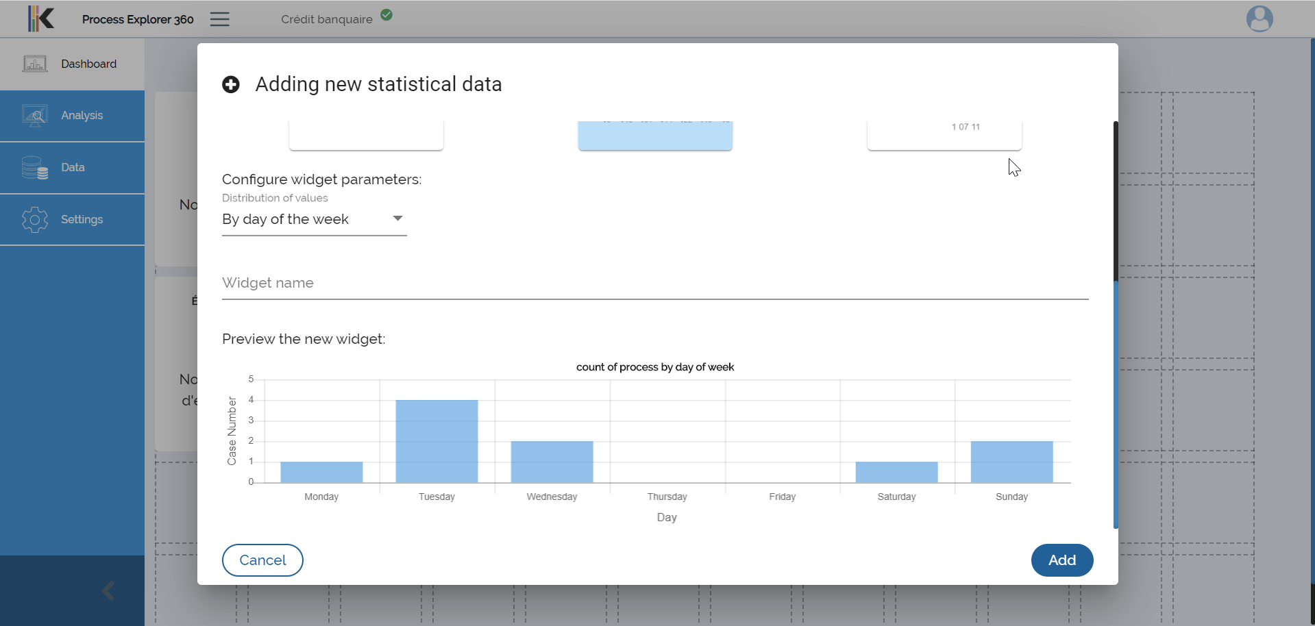Data preview and parameters