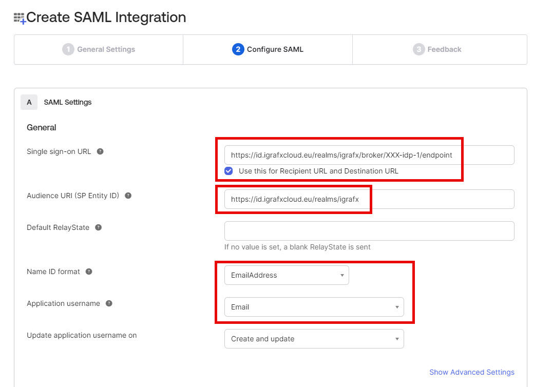 The Okta single sign-on URL for the EMEA/Europe region.