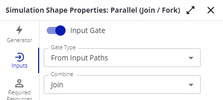 The Inputs tab of a Parallel Gateway gating From Input Paths.