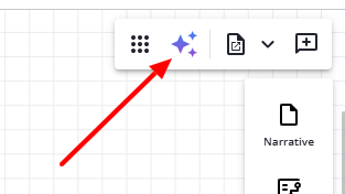 The Pia icon in the diagram toolbar