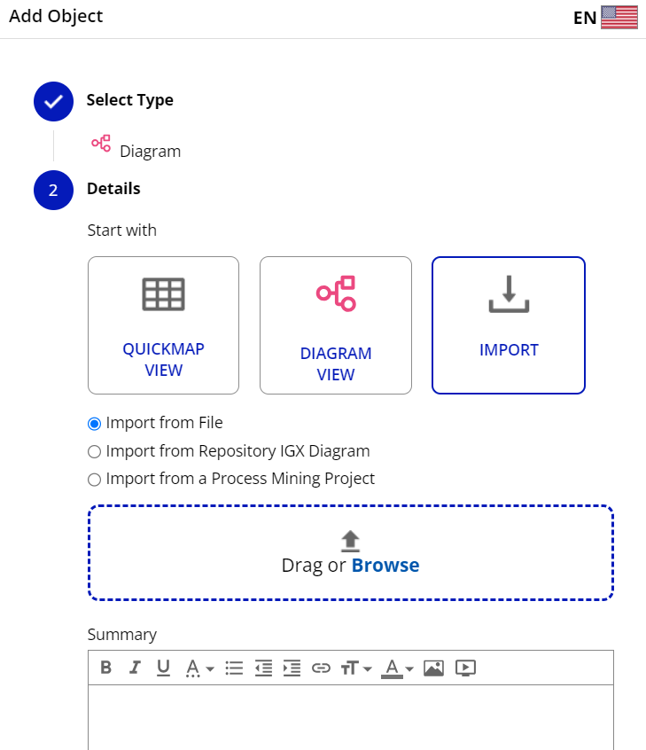 One of the sample diagrams open in the simulator.